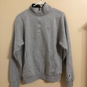 Champion Grey Quarterzip Pullover